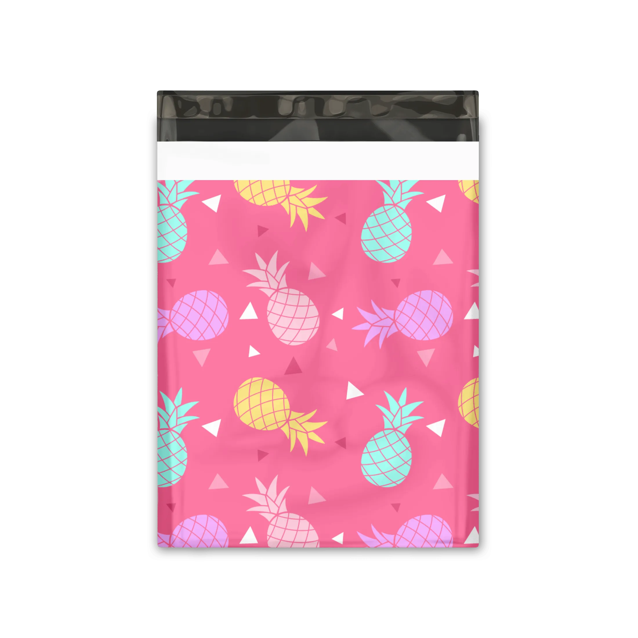 10x13 Pink Pineapple Designer Poly Mailers Shipping Envelopes Premium Printed Bags