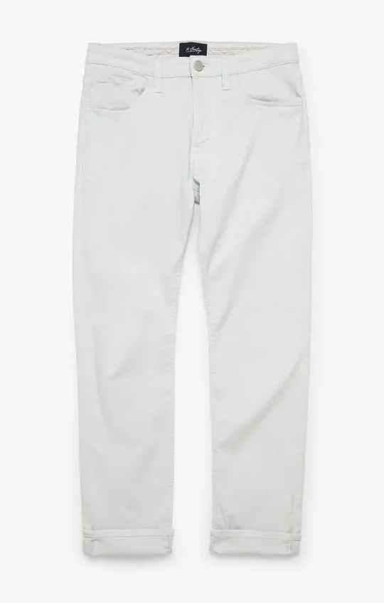 34 Heritage Charisma Relaxed Straight Leg Pants In Pearl Twill