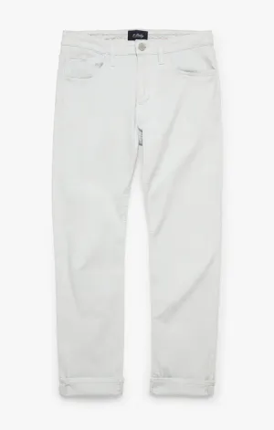 34 Heritage Charisma Relaxed Straight Leg Pants In Pearl Twill