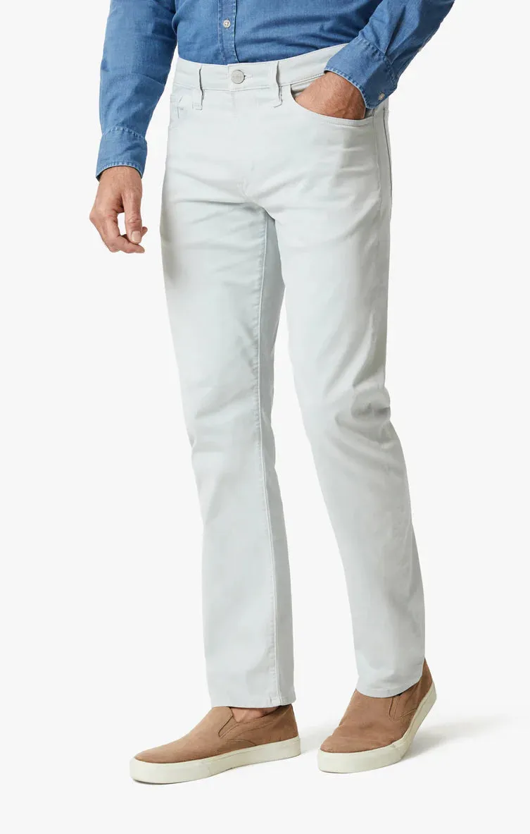 34 Heritage Charisma Relaxed Straight Leg Pants In Pearl Twill