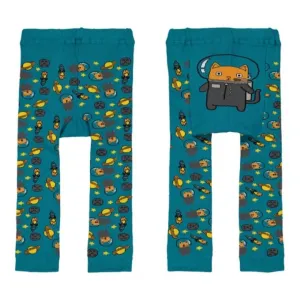 Astronaut Cat Knit Toddler Leggings