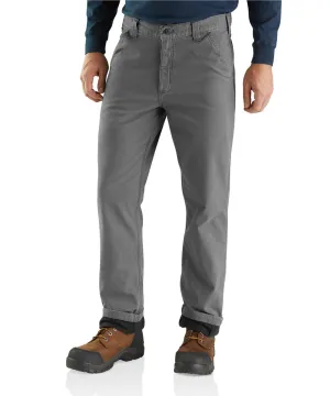 Carhartt Rugged Flex Rigby Dungaree Knit Lined Pant - Gravel