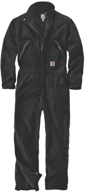 Carhartt Washed Duck Insulated Overalls, black