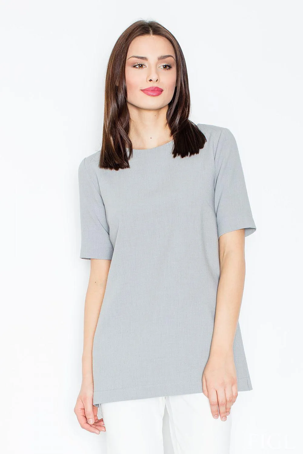 Chic Cut-Out Knit Blouse by Figl