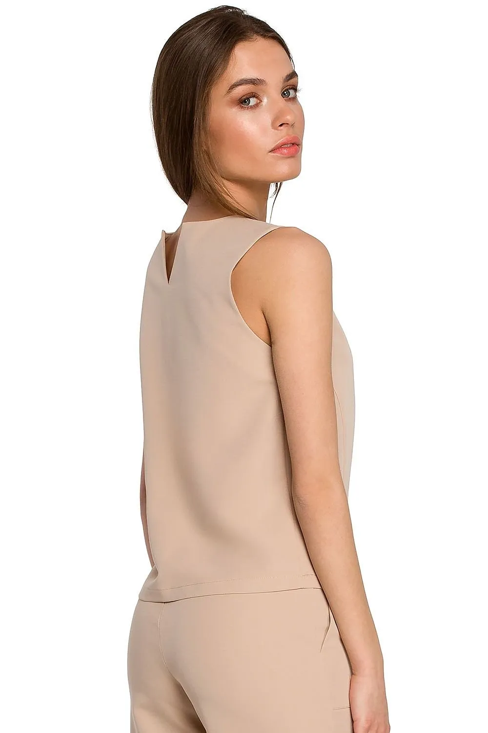 Chic Sleeveless Trapeze Top