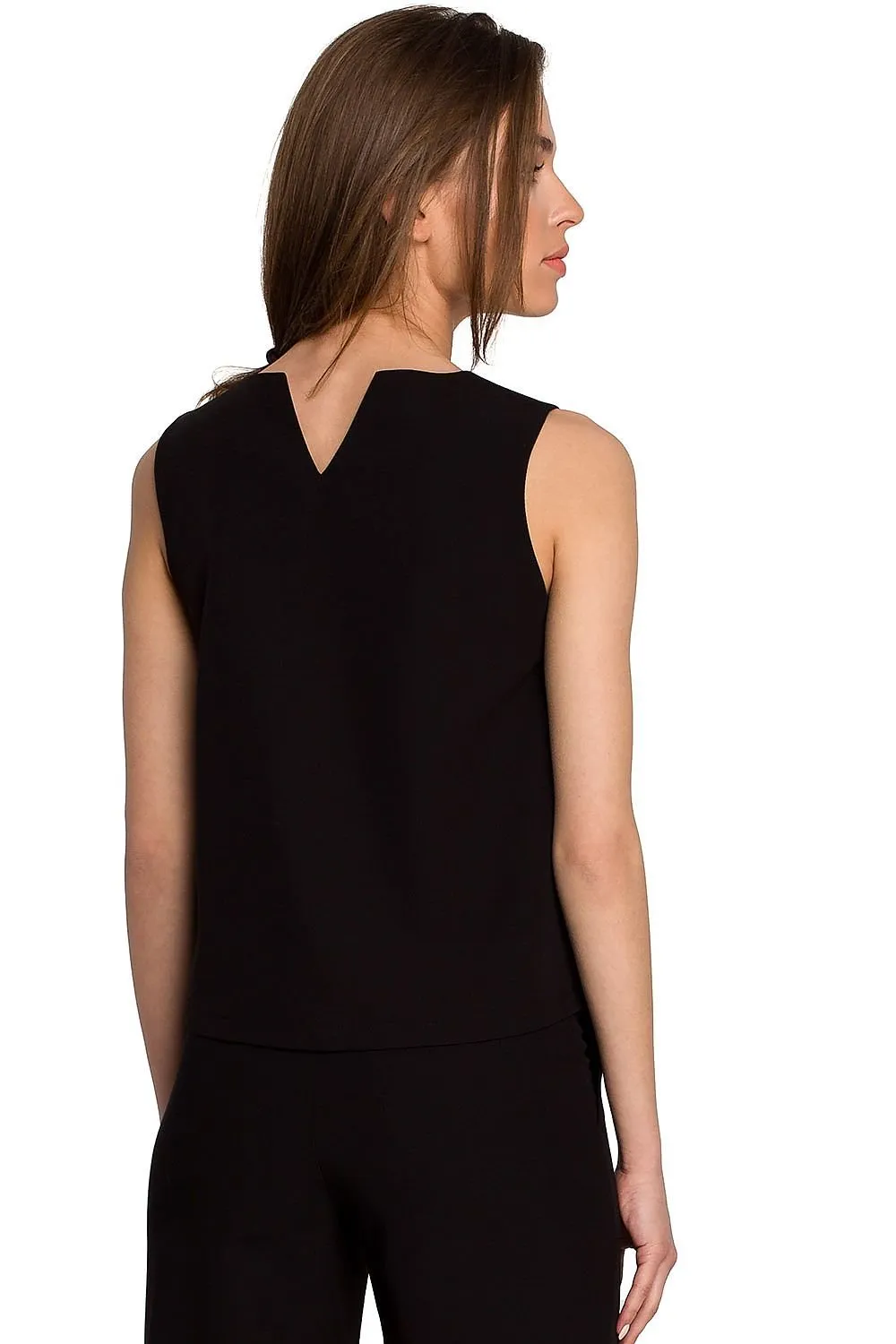 Chic Sleeveless Trapeze Top