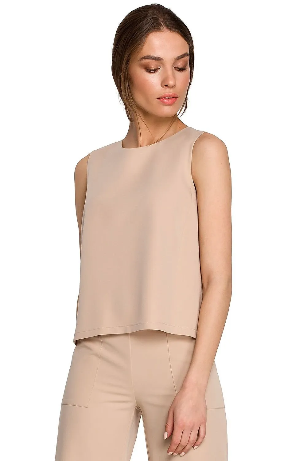 Chic Sleeveless Trapeze Top