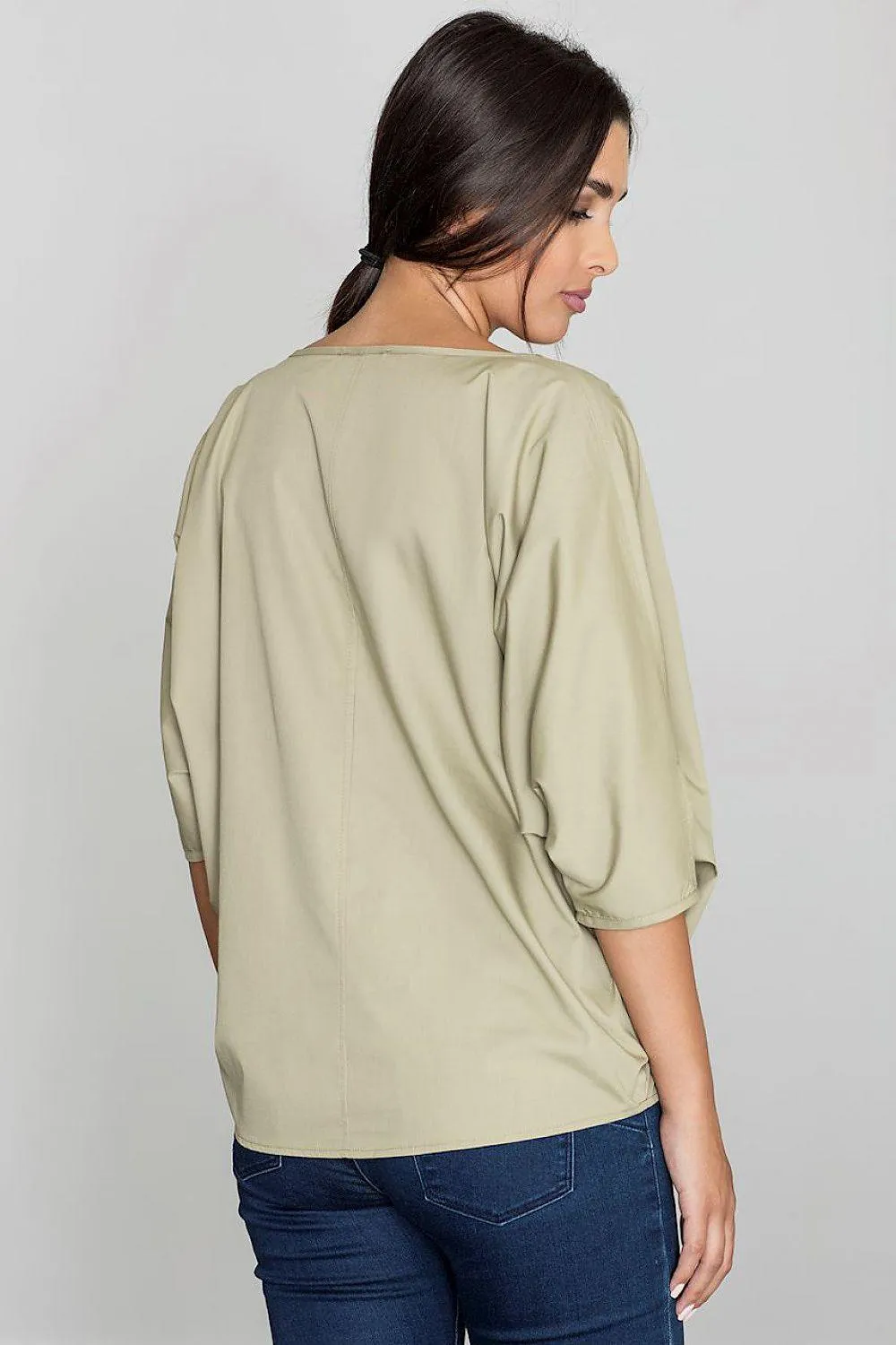 Chic Stitched Blouse by Figl