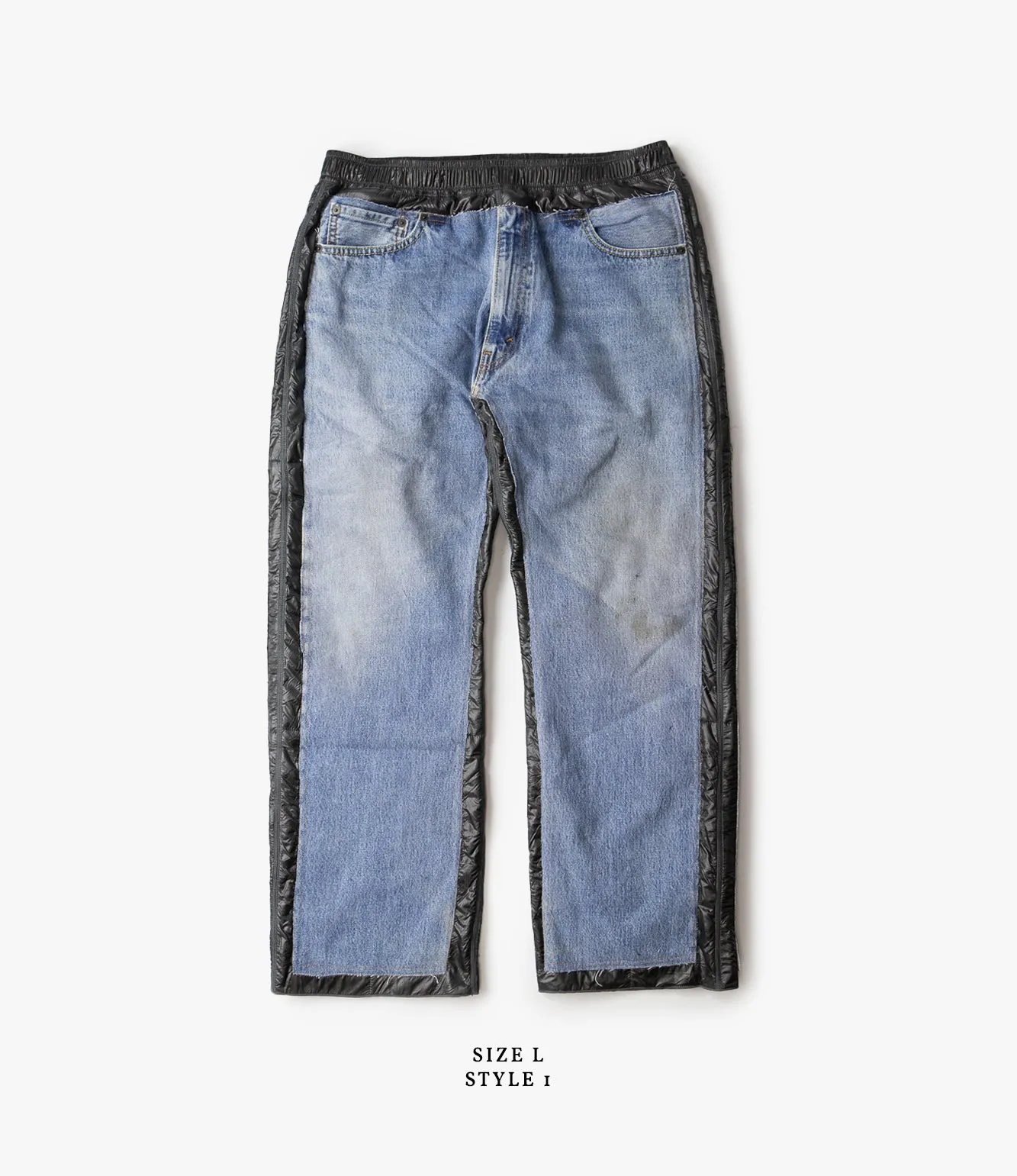 Covered Pant – Indigo Denim / Black Ripstop Nylon