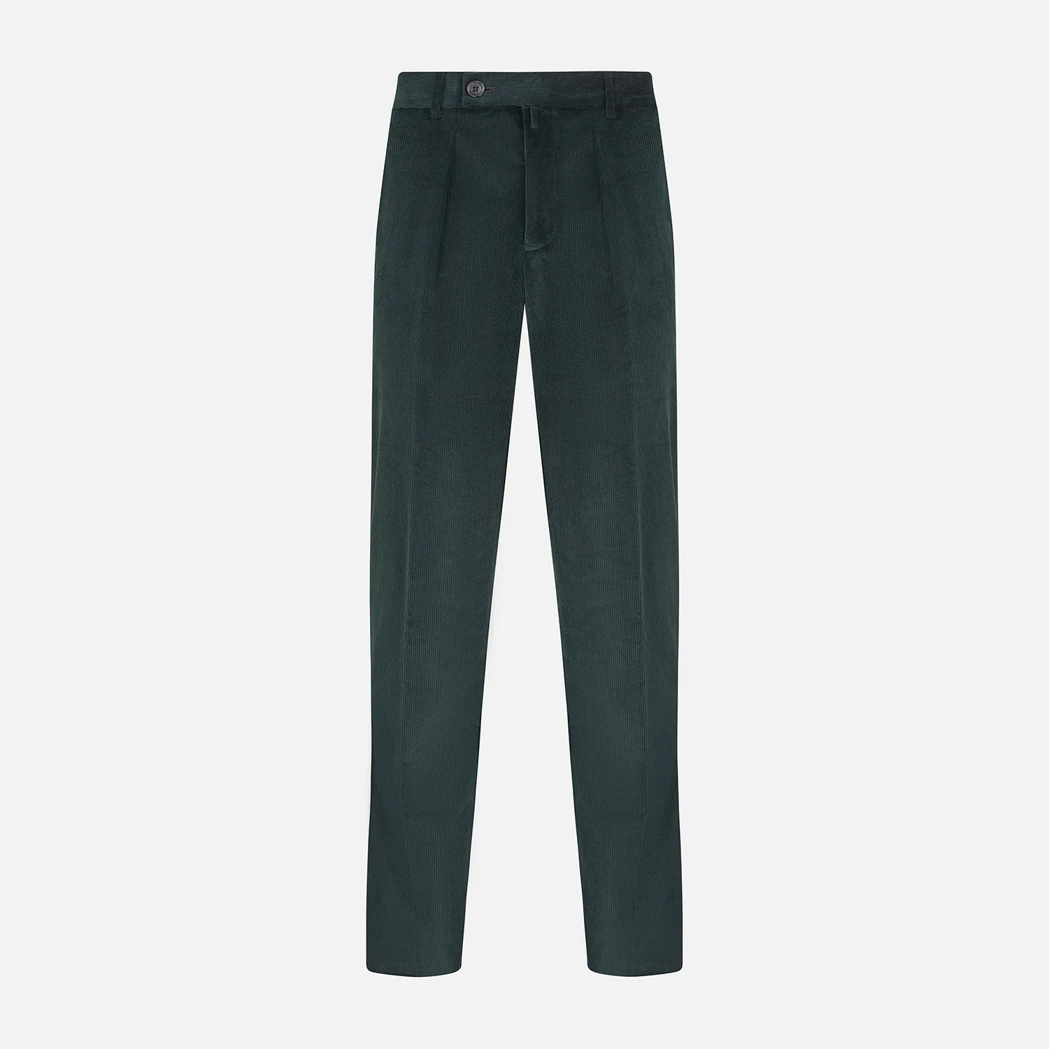 Dark Green Corduroy Edward Trousers