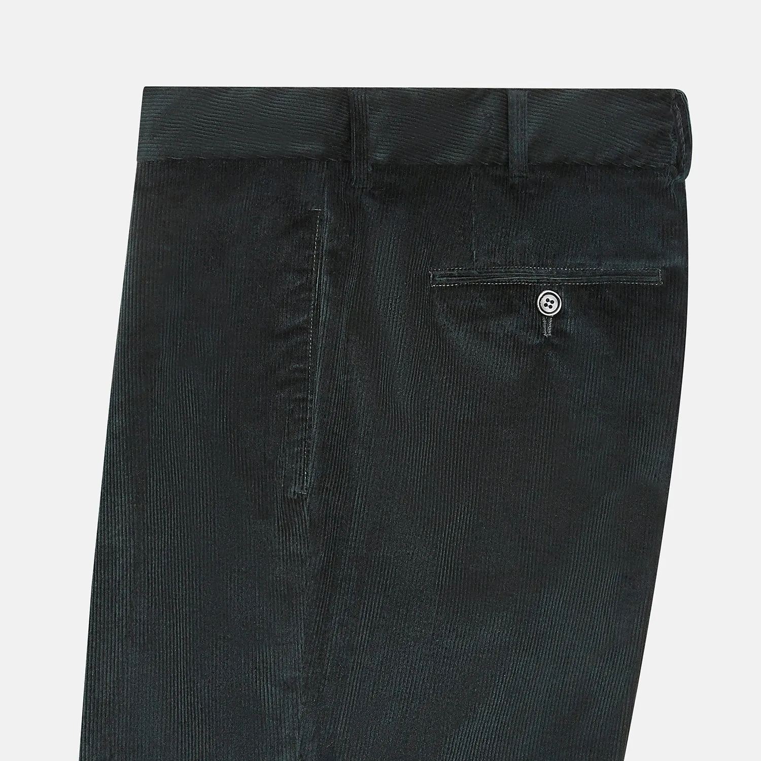 Dark Green Corduroy Edward Trousers