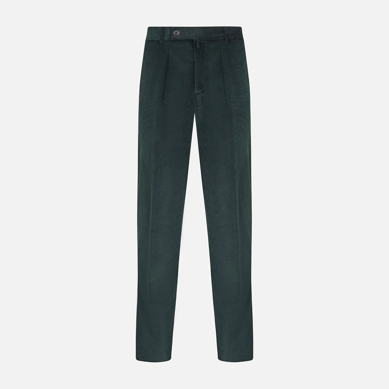 Dark Green Corduroy Edward Trousers