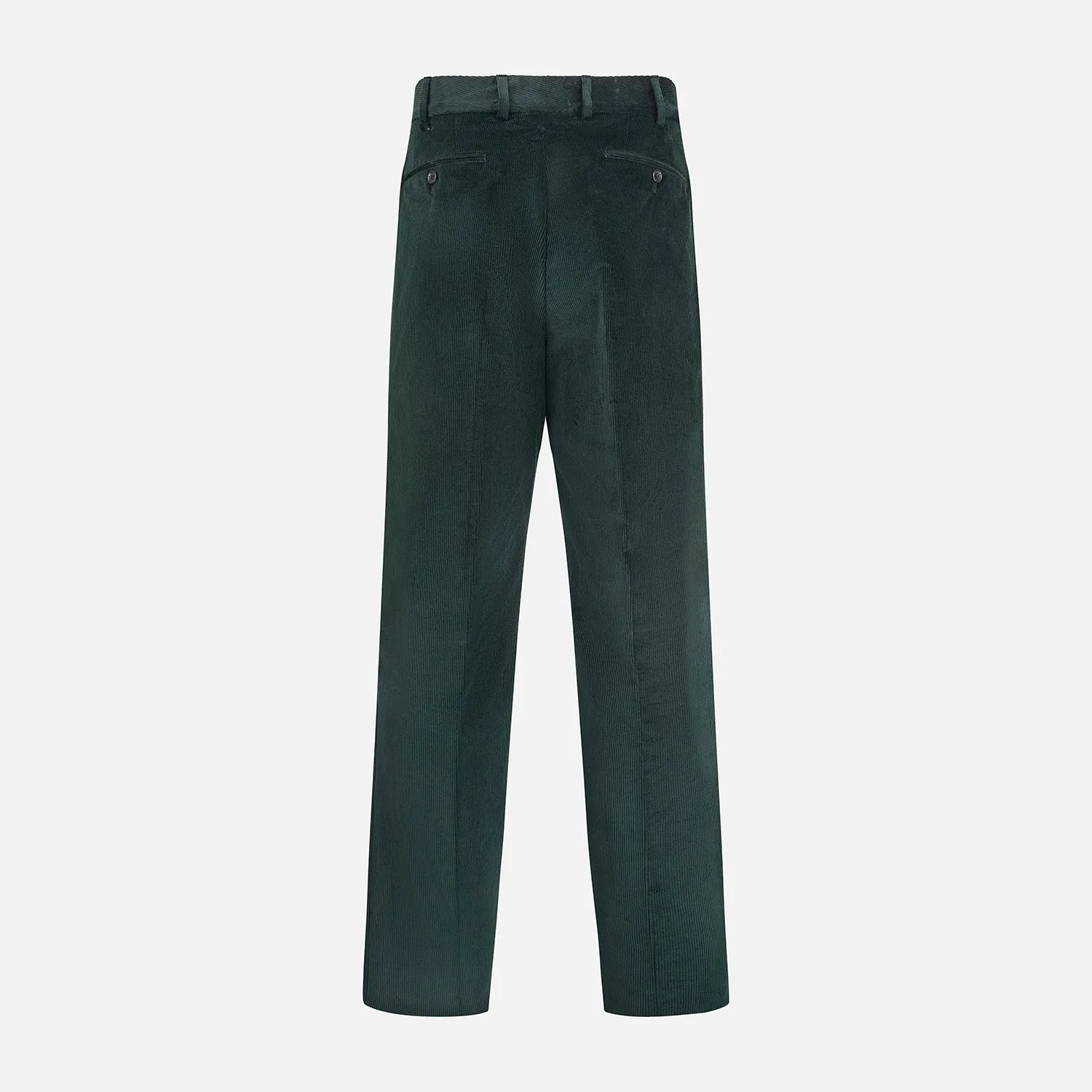 Dark Green Corduroy Edward Trousers