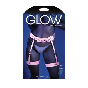 Fantasy Lingerie Glow Strapped In Leg Harness O/S