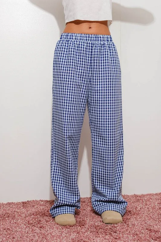 Gingham Relaxed Pants