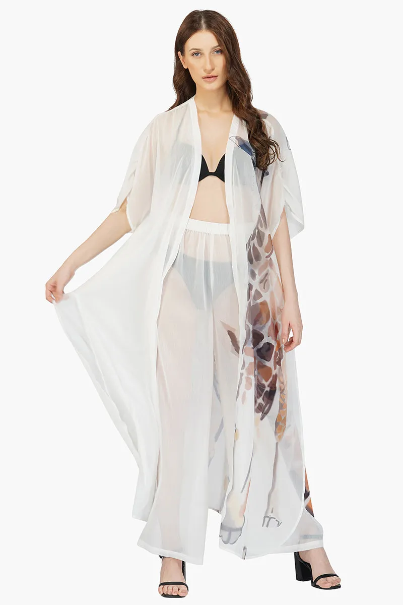 Giraffe Chiffon Cover Up Pants