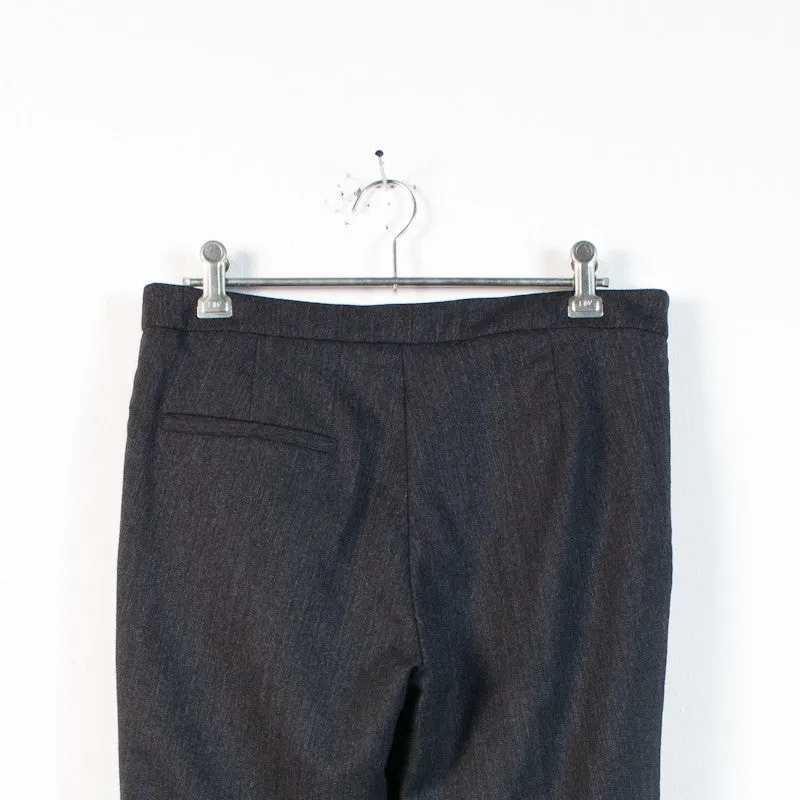 gray wool wrap trouser