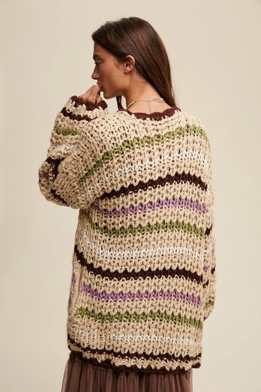 Laura Crochet Knit Cardigan