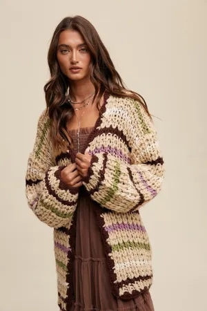 Laura Crochet Knit Cardigan