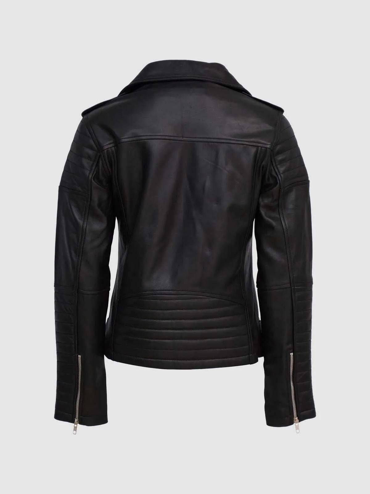 Leather Padded Biker Jacket