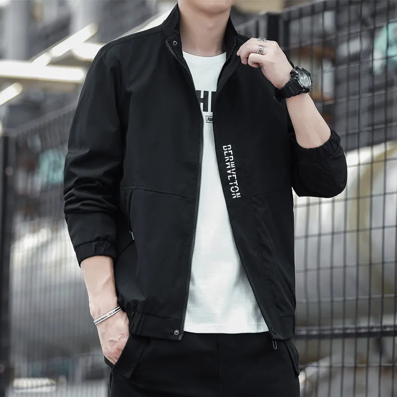 Men Casual Korean Trendy Stylish Street Style St Collar Jacket