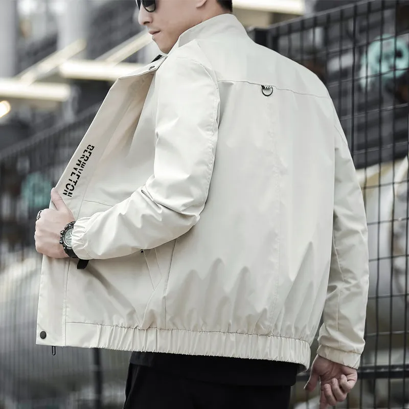 Men Casual Korean Trendy Stylish Street Style St Collar Jacket