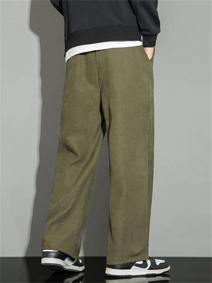 Men's Trendy Streetwear Solid Color Relaxed Pants