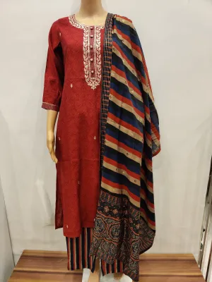 Nasturtium Kurta pant with dupatta