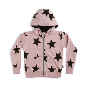 NUNUNU Star Light Zip Hoodie Powder Pink