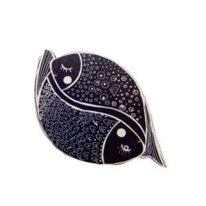 Pisces zodiac pin