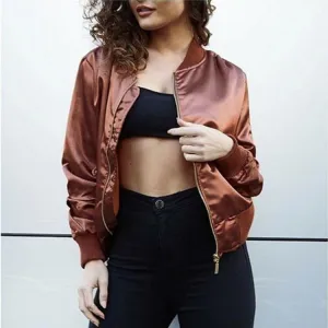 Popular Trendy Zipper Short Women Personality Jacket