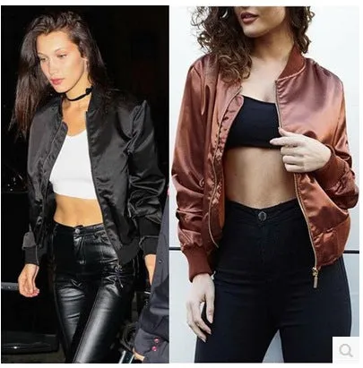 Popular Trendy Zipper Short Women Personality Jacket