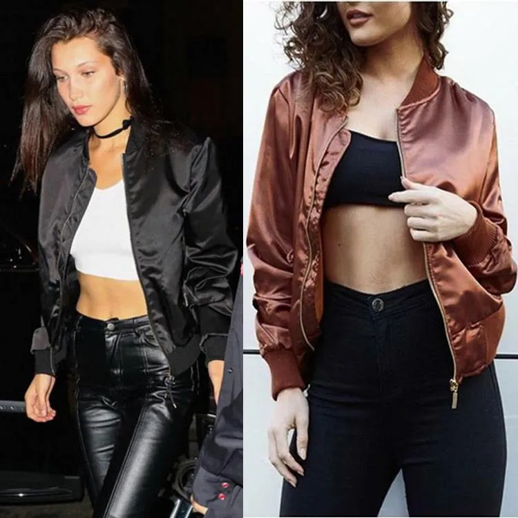 Popular Trendy Zipper Short Women Personality Jacket