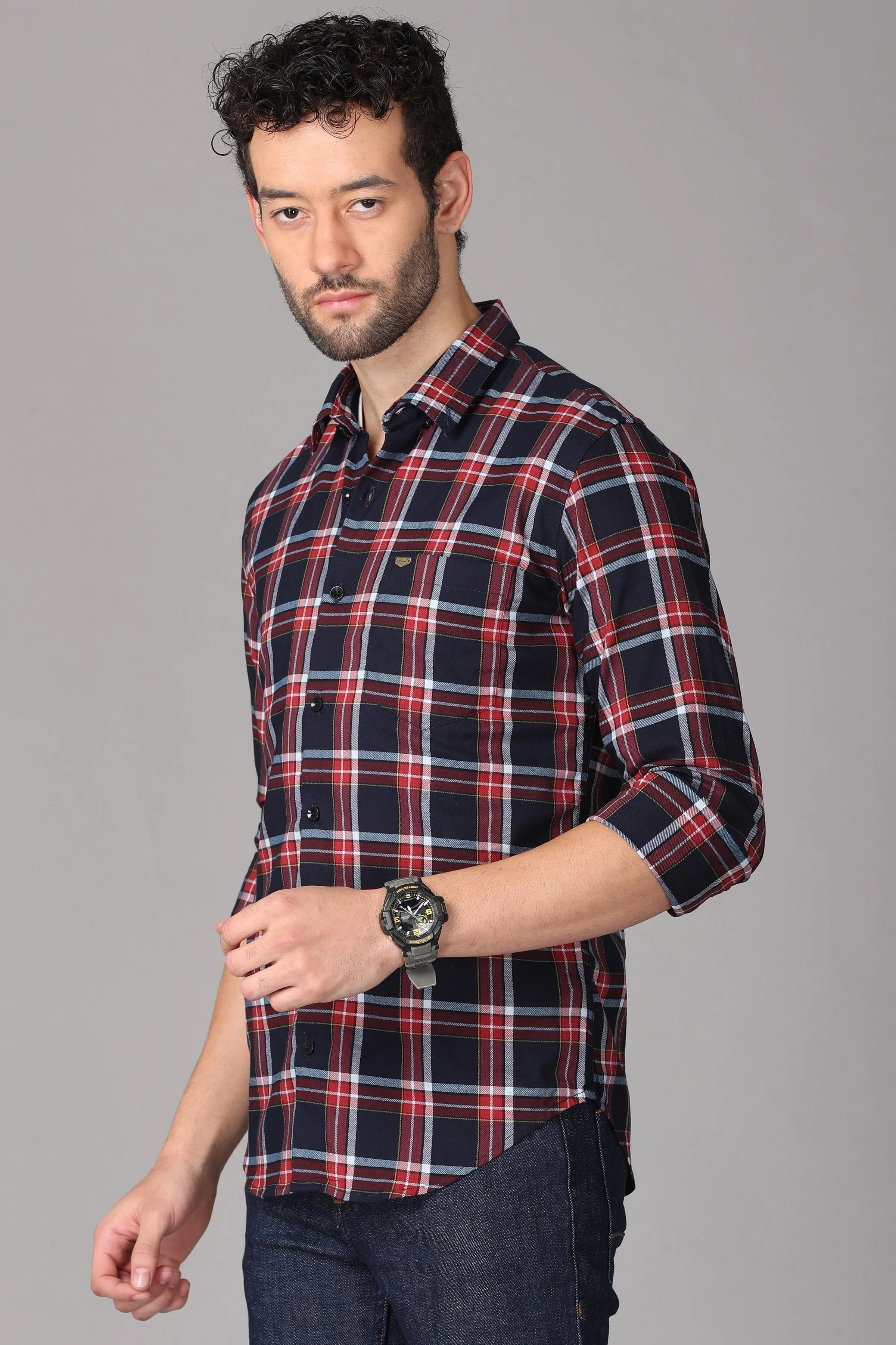 Red and Black Checks Shirt