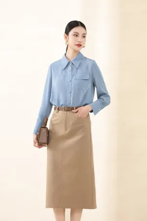 Sapphire Blouses with One Pocket