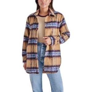 Steve Madden Eldridge Oversize Plaid Shirt Jacket