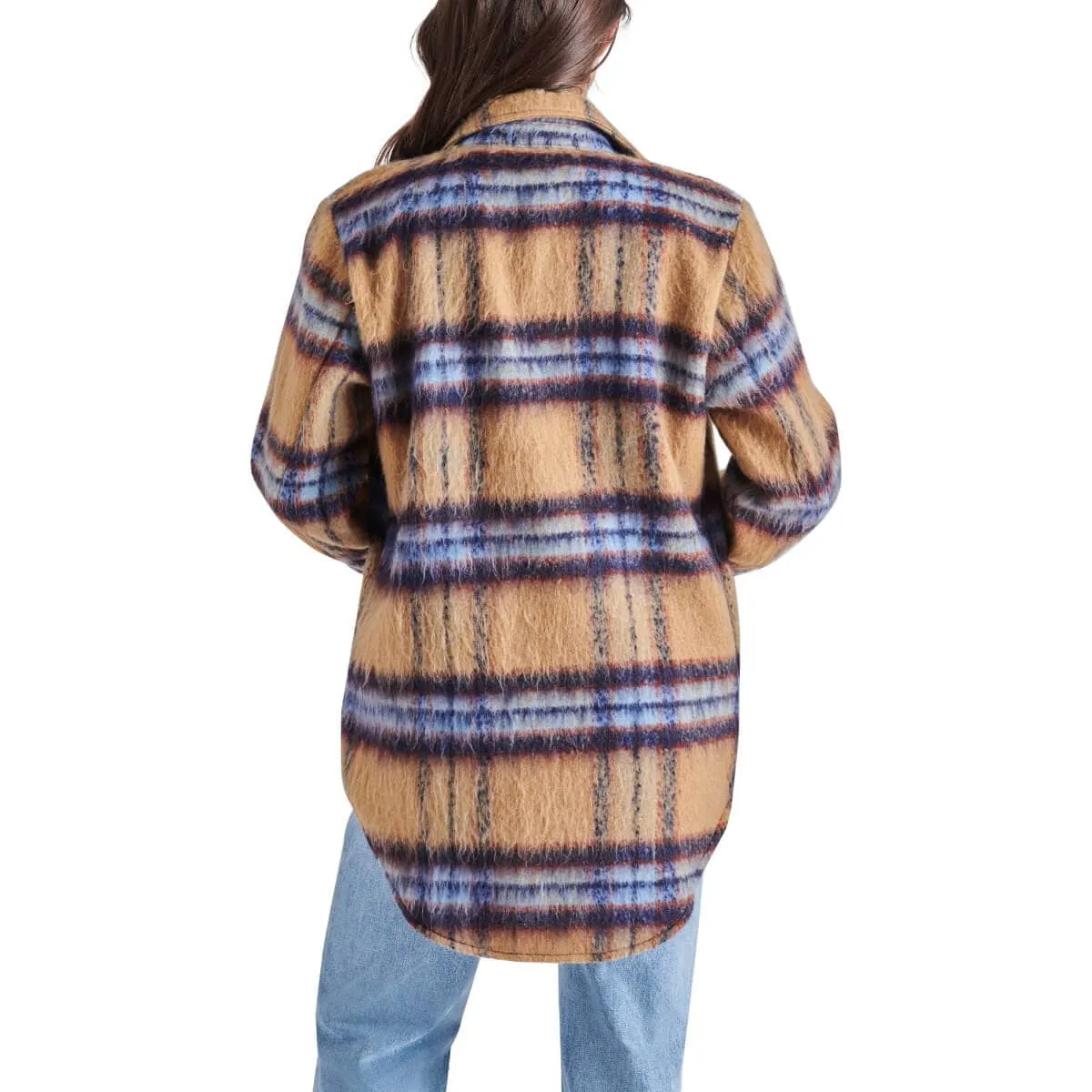 Steve Madden Eldridge Oversize Plaid Shirt Jacket