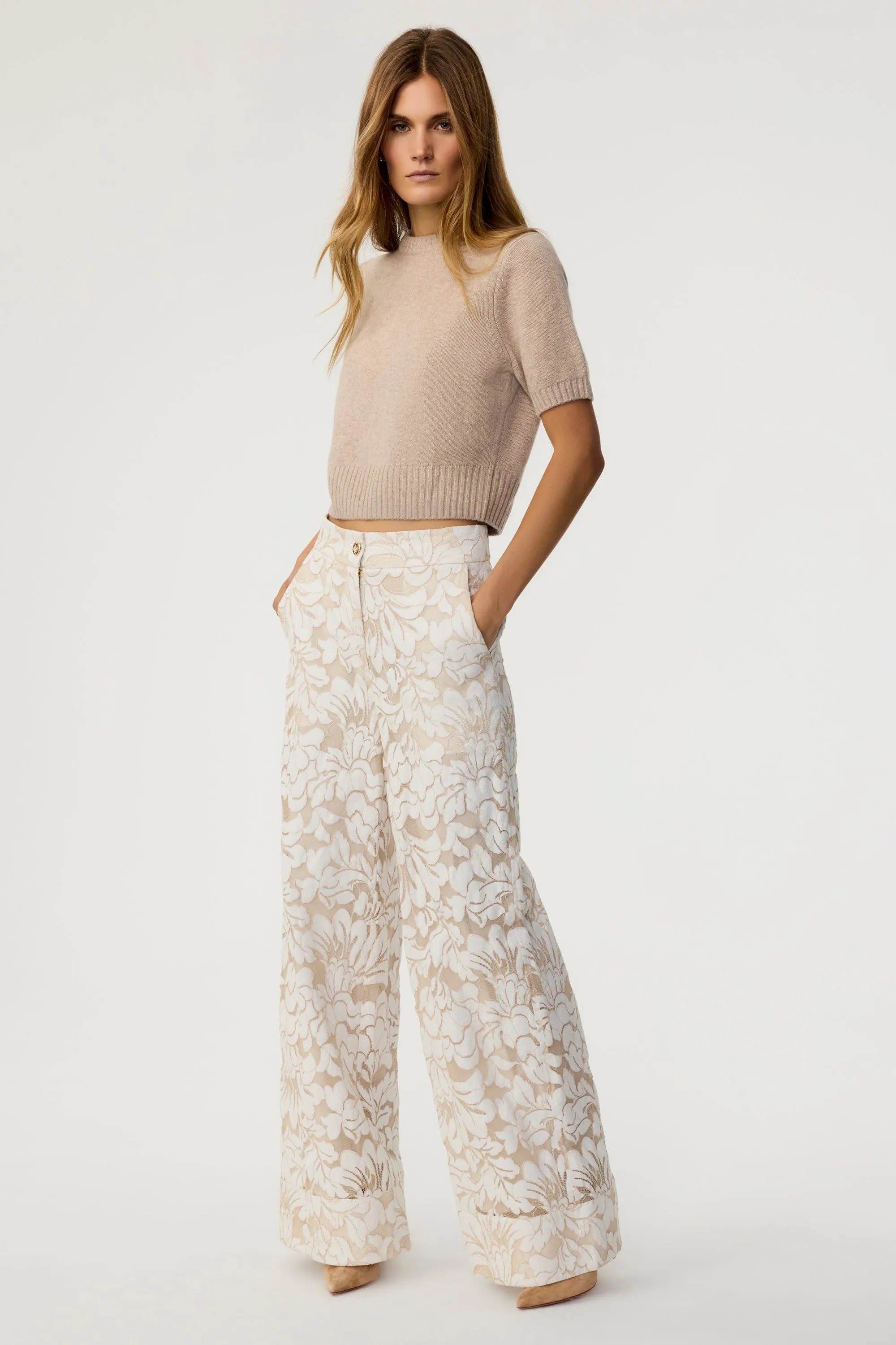 Suri High-Waist Lace Pants