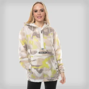 Women's Translucent Camo Print Popover Oversized Jacket - FINAL SALE